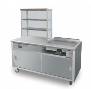 BURGER STALL WITH HOT PLATE & BURNER